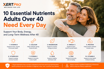 10 Essential Nutrients Adults Over 40 Need Every Day