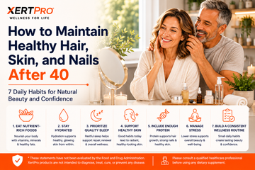 How to Maintain Healthy Hair, Skin, and Nails After 40